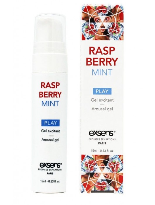 Возбуждающий гель Raspberry Mint с ароматом малины и мяты - 15 мл. - Exsens - купить с доставкой в Южно-Сахалинске
