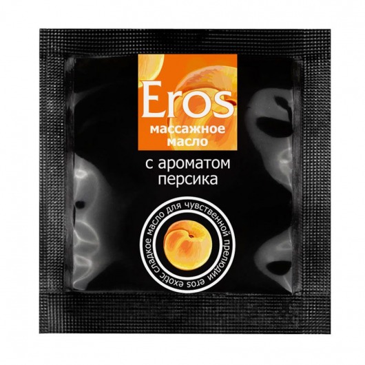 Саше массажного масла Eros exotic с ароматом персика - 4 гр. - Биоритм - купить с доставкой в Южно-Сахалинске