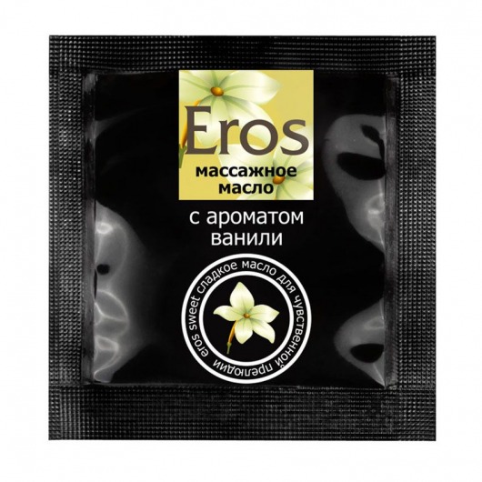 Саше массажного масла Eros sweet c ароматом ванили - 4 гр. - Биоритм - купить с доставкой в Южно-Сахалинске
