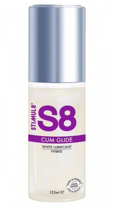 Гибридный лубрикант S8 Hybrid Cum Glide с консистенцией спермы - 125 мл. - Stimul8 - купить с доставкой в Южно-Сахалинске
