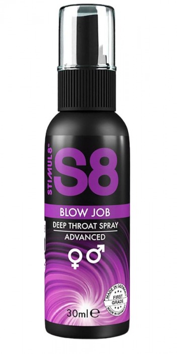 Лубрикант для орального секса S8 Deep Throat Spray - 30 мл. - Stimul8 - купить с доставкой в Южно-Сахалинске