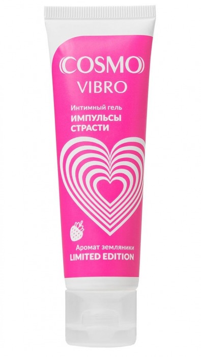 Возбуждающий гель на водно-силиконовой основе Cosmo Vibro с ароматом земляники - 50 гр. - Биоритм - купить с доставкой в Южно-Сахалинске