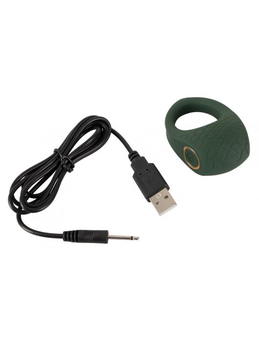 Зеленое эрекционное виброкольцо Luxurious Vibro Cock Ring - Orion - в Южно-Сахалинске купить с доставкой