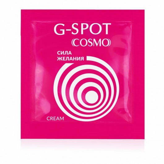 Стимулирующий интимный крем для женщин Cosmo G-spot - 2 гр. - Биоритм - купить с доставкой в Южно-Сахалинске