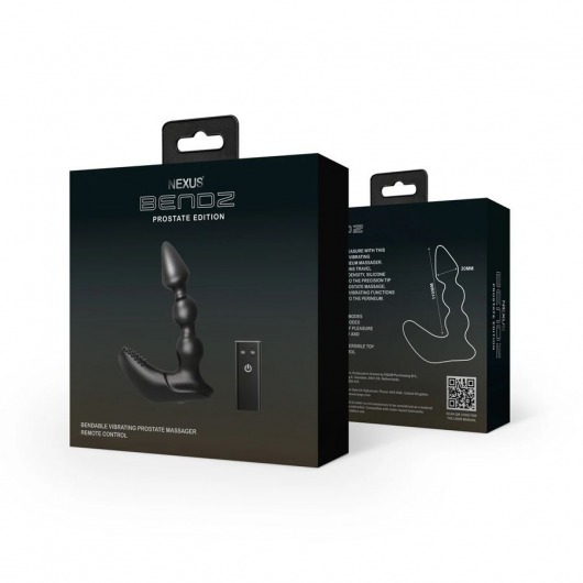 Черный вибростимулятор Nexus Bendz Prostate Edition - 14,1 см. - Nexus Range - в Южно-Сахалинске купить с доставкой
