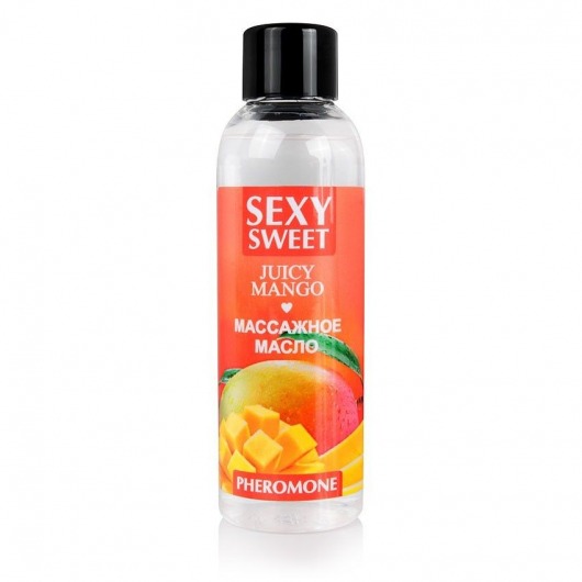 Массажное масло Sexy Sweet Juicy Mango с феромонами и ароматом манго - 75 мл. - Биоритм - купить с доставкой в Южно-Сахалинске