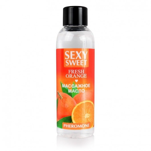 Массажное масло Sexy Sweet Fresh Orange с ароматом апельсина и феромонами - 75 мл. - Биоритм - купить с доставкой в Южно-Сахалинске
