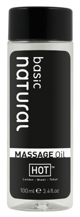 Массажное масло для тела Natural Basic - 100 мл. - HOT - купить с доставкой в Южно-Сахалинске