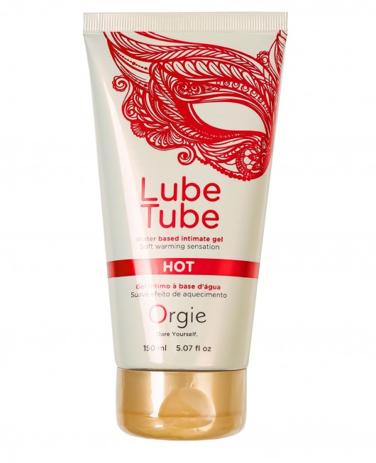 Интимный гель на водной основе Lube Tube Hot с разогревающим эффектом - 150 мл. - ORGIE - купить с доставкой в Южно-Сахалинске