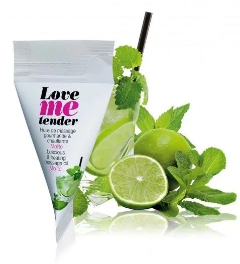 Съедобное согревающее массажное масло Love Me Tender Mojito с ароматом мохито - 10 мл. - Love to Love - купить с доставкой в Южно-Сахалинске