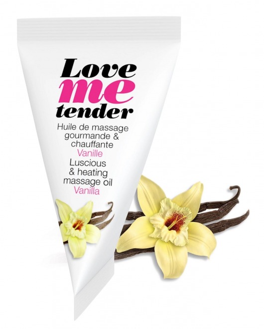 Съедобное согревающее массажное масло Love Me Tender Vanilla с ароматом ванили - 10 мл. - Love to Love - купить с доставкой в Южно-Сахалинске