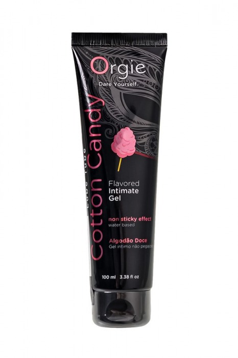 Интимный гель на водной осное Lube Tube Cotton Candy со вкусом сахарной ваты - 100 мл. - ORGIE - купить с доставкой в Южно-Сахалинске