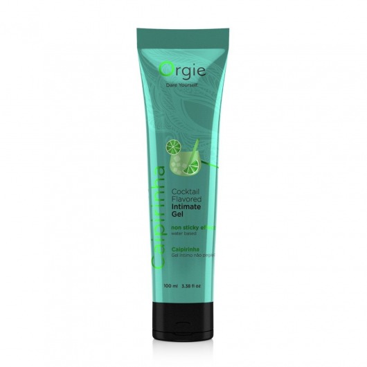 Съедобный интимный гель Orgie Lube Tube Cocktail Caipirinha - 100 мл. - ORGIE - купить с доставкой в Южно-Сахалинске