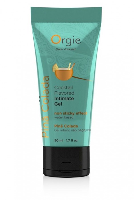 Съедобный интимный гель Orgie Lube Tube Cocktail Pina Colada - 50 мл. - ORGIE - купить с доставкой в Южно-Сахалинске