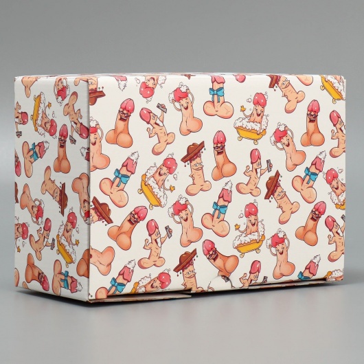 Сборная подарочная коробка «Веселые джентельмены» -  22 х 15 х 10 см. - Сима-Ленд - купить с доставкой в Южно-Сахалинске