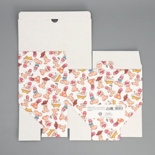 Сборная подарочная коробка «Веселые джентельмены» -  22 х 15 х 10 см. - Сима-Ленд - купить с доставкой в Южно-Сахалинске