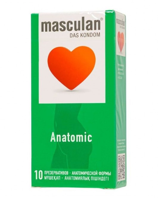 Презервативы анатомической формы Masculan Anatomic - 10 шт. - Masculan - купить с доставкой в Южно-Сахалинске