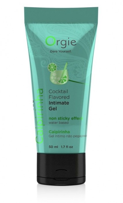 Съедобный интимный гель Orgie Lube Tube Cocktail Caipirinha - 50 мл. - ORGIE - купить с доставкой в Южно-Сахалинске