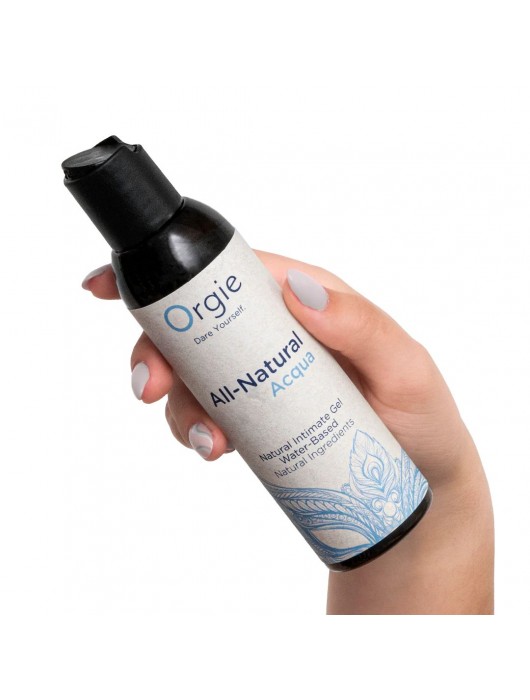 Интимный гель на водной основе Orgie All-Natural Acqua - 150 мл. - ORGIE - купить с доставкой в Южно-Сахалинске