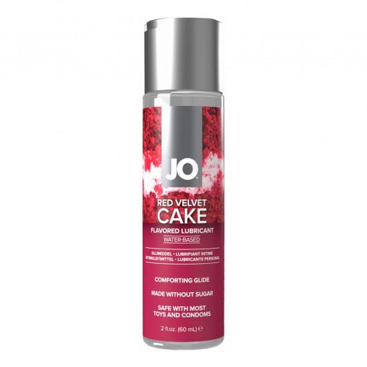 Лубрикант на водной основе JO H2O Red Velvet Cake Flavored Lubricant - 60 мл. - System JO - купить с доставкой в Южно-Сахалинске