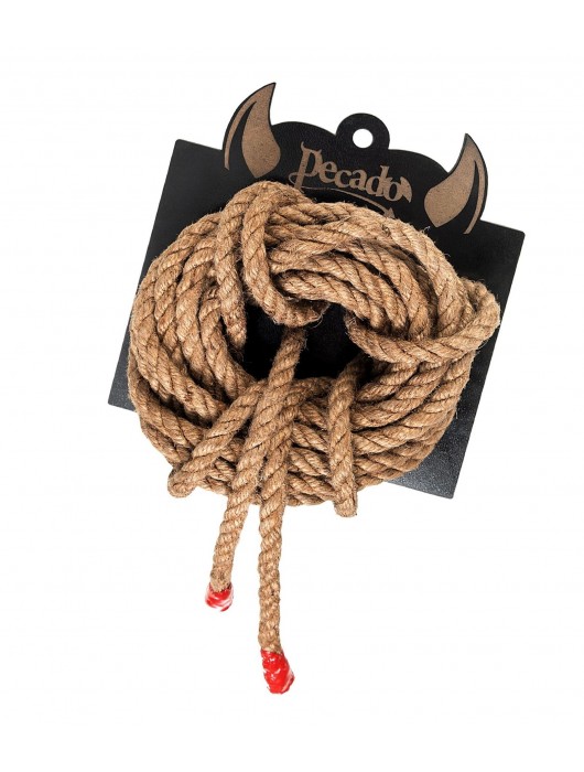 Джутовая веревка для шибари - 5 м. - Pecado - купить с доставкой в Южно-Сахалинске