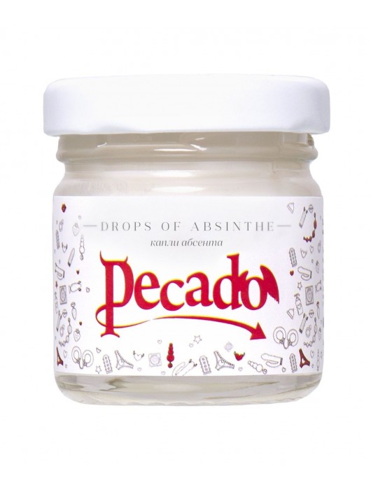 Массажная свеча Drops Of Absinthe - 35 мл. - Pecado - купить с доставкой в Южно-Сахалинске