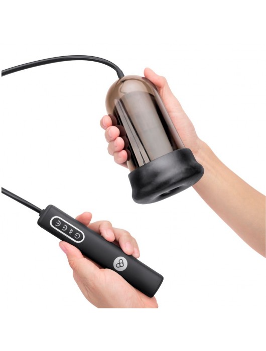 Мастурбатор с вибрацией Head Stroking - Pink Vibe - в Южно-Сахалинске купить с доставкой