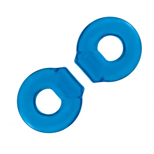 Комплект из двух колец для пениса 2-Pack Ultra-Stretch Stamina Endurance Ring - BlueLine - в Южно-Сахалинске купить с доставкой