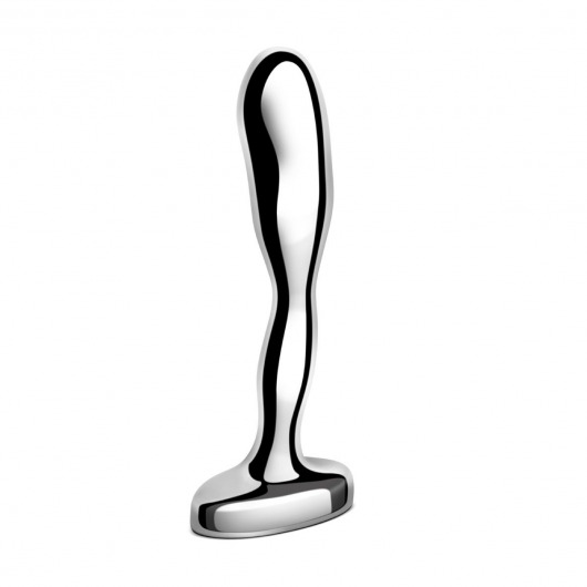 Стальной стимулятор простаты Stainless Steel Prostate Plug - 11,5 см. - b-Vibe - в Южно-Сахалинске купить с доставкой