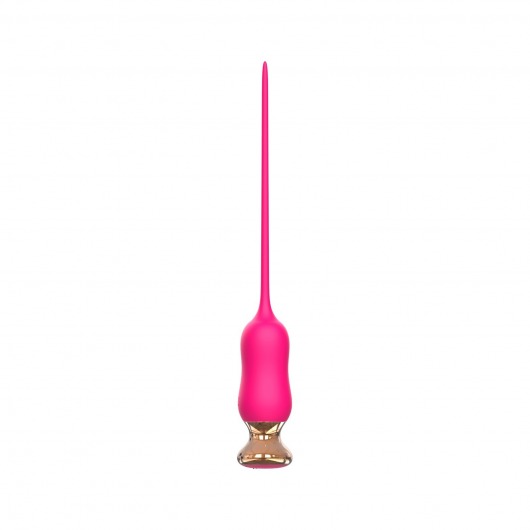 Розовый тонкий стимулятор Nipple Vibrator - 23 см. - I-MOON - купить с доставкой в Южно-Сахалинске