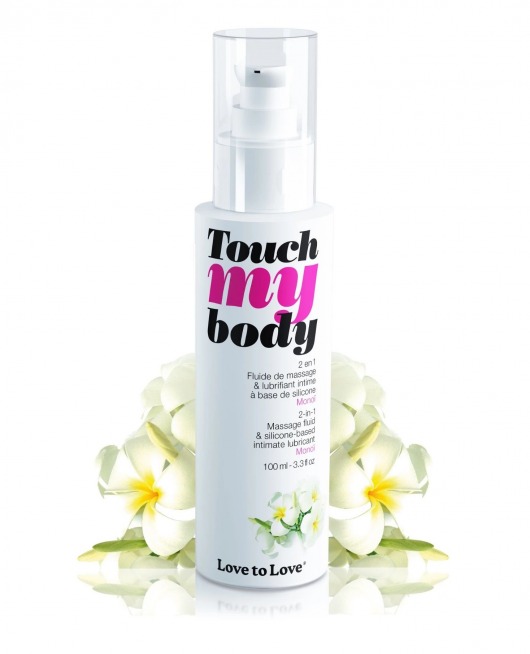 Силиконовый лубрикант 2-в-1 Touch My Body с ароматом моной - 100 мл. - Love to Love - купить с доставкой в Южно-Сахалинске
