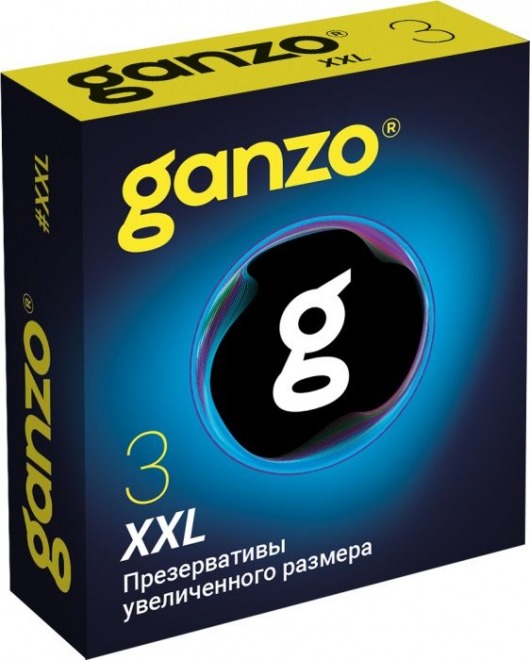 Презервативы увеличенного размера Ganzo XXL - 3 шт. - Ganzo - купить с доставкой в Южно-Сахалинске