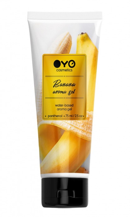 Лубрикант на водной основе OYO Aroma Gel Banana с ароматом банана - 75 мл. - OYO - купить с доставкой в Южно-Сахалинске