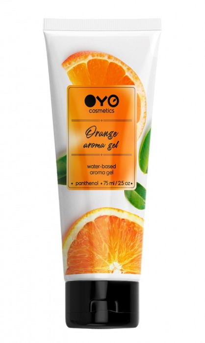 Лубрикант на водной основе OYO Aroma Gel Orange с ароматом апельсина - 75 мл. - OYO - купить с доставкой в Южно-Сахалинске
