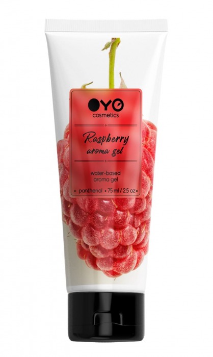 Лубрикант на водной основе OYO Aroma Gel Raspberry с ароматом малины - 75 мл. - OYO - купить с доставкой в Южно-Сахалинске