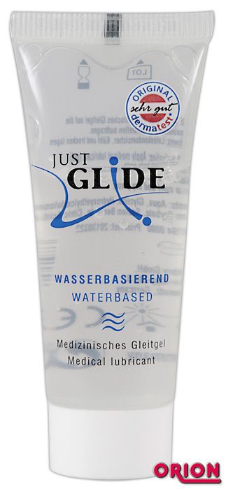 Вагинальная смазка на водной основе JUSTGLIDE - 20 мл. - Orion - купить с доставкой в Южно-Сахалинске
