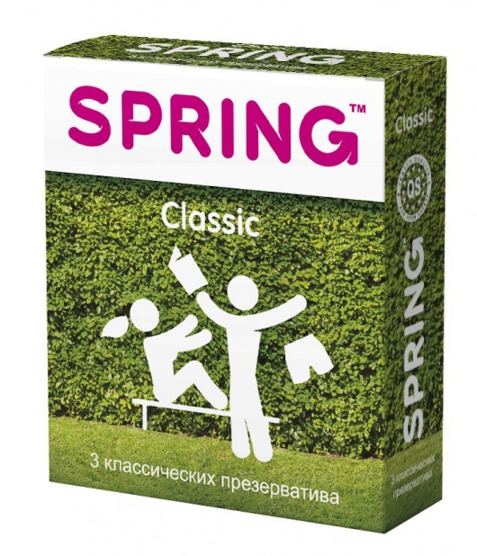 Классические презервативы SPRING CLASSIC - 3 шт. - SPRING - купить с доставкой в Южно-Сахалинске