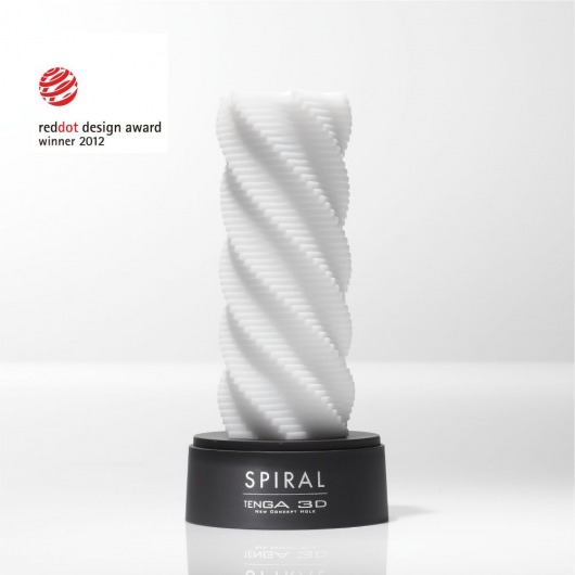 Белый 3D мастурбатор SPIRAL - Tenga - в Южно-Сахалинске купить с доставкой