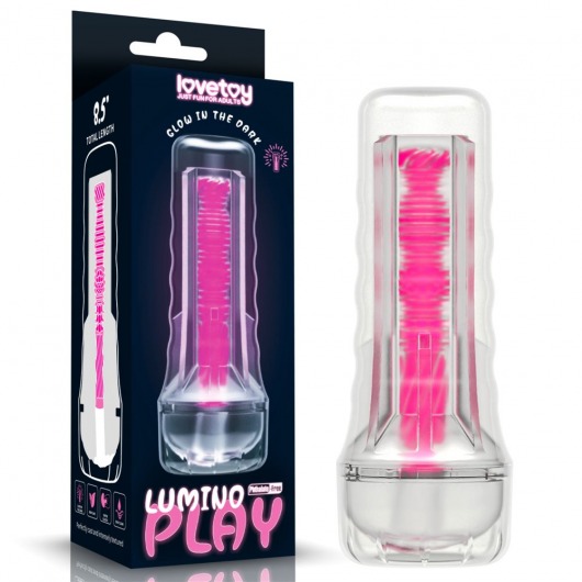 Светящийся в темноте мастурбатор 8.5 Lumino Play Masturbator - Lovetoy - в Южно-Сахалинске купить с доставкой