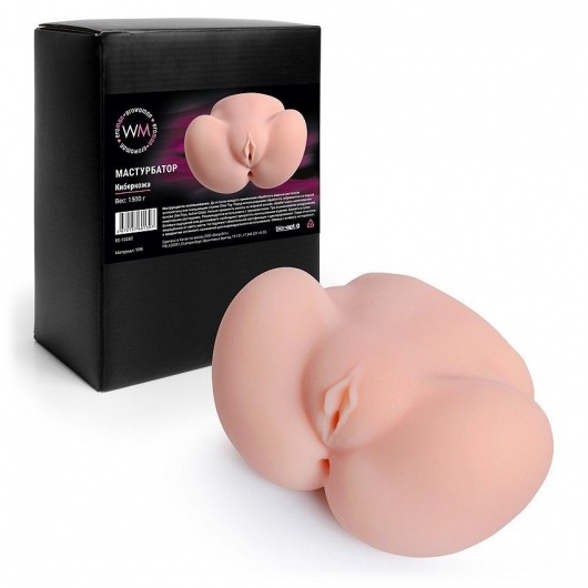 Реалистичный мастурбатор с двумя функциональными отверстиями - Erowoman-Eroman - в Южно-Сахалинске купить с доставкой