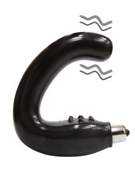 Чёрный массажёр простаты серии Sex Expert - Sex Expert - в Южно-Сахалинске купить с доставкой