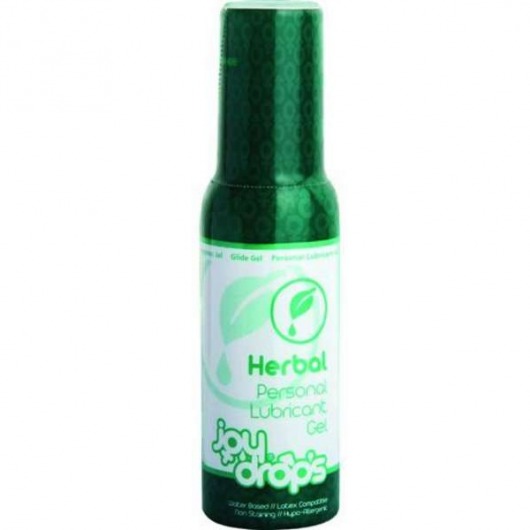 Смазка на водной основе JoyDrops Herbal - 100 мл. - JoyDrops - купить с доставкой в Южно-Сахалинске