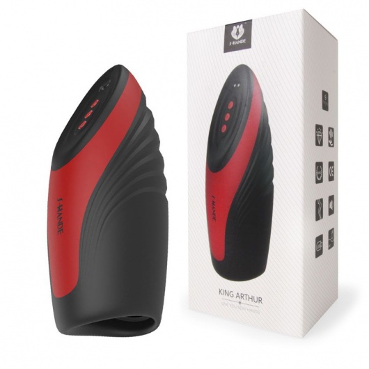 Черно-красный вибромастурбатор King Arthur - S-HANDE - в Южно-Сахалинске купить с доставкой