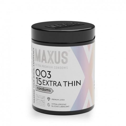 Экстремально тонкие презервативы MAXUS 003 Extra Thin - 15 шт. - Maxus - купить с доставкой в Южно-Сахалинске