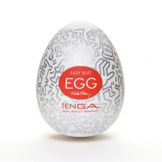 Мастурбатор-яйцо Keith Haring EGG PARTY - Tenga - в Южно-Сахалинске купить с доставкой