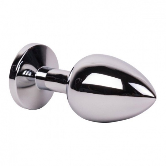 Большой стальной плаг с розовым кристаллом Pink Bubble Gum - 9,5 см. - Erotic Fantasy - купить с доставкой в Южно-Сахалинске