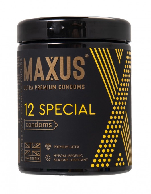 Презервативы с точками и рёбрами MAXUS Special - 12 шт. - Maxus - купить с доставкой в Южно-Сахалинске