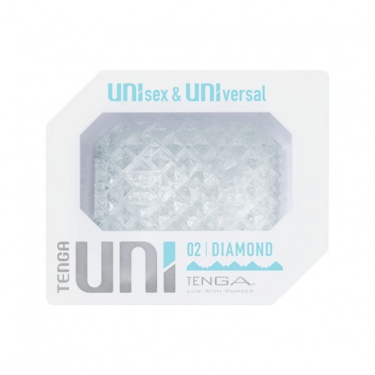 Прозрачный мастурбатор-стимулятор Tenga Uni Diamond - Tenga - в Южно-Сахалинске купить с доставкой