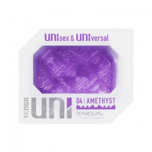 Фиолетовый мастурбатор-стимулятор Tenga Uni Amethyst - Tenga - в Южно-Сахалинске купить с доставкой