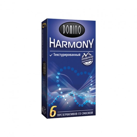 Текстурированные презервативы Domino Harmony - 6 шт. - Domino - купить с доставкой в Южно-Сахалинске